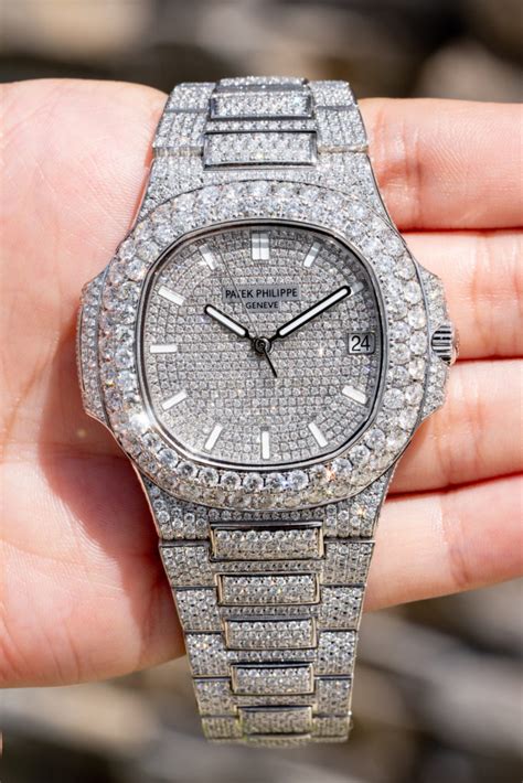 patek philippe diamant|Patek Philippe full diamond watch.